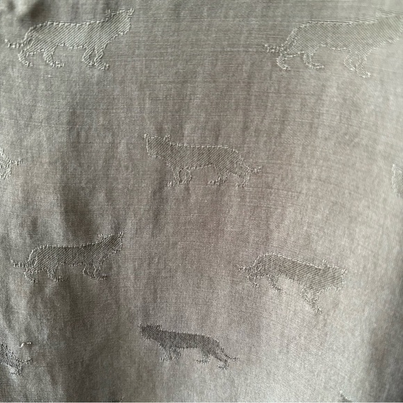 [L] Titika Active Couture Jungle Cat Print Dark Olive Relaxed Fit Midi Dress - Picture 7 of 10